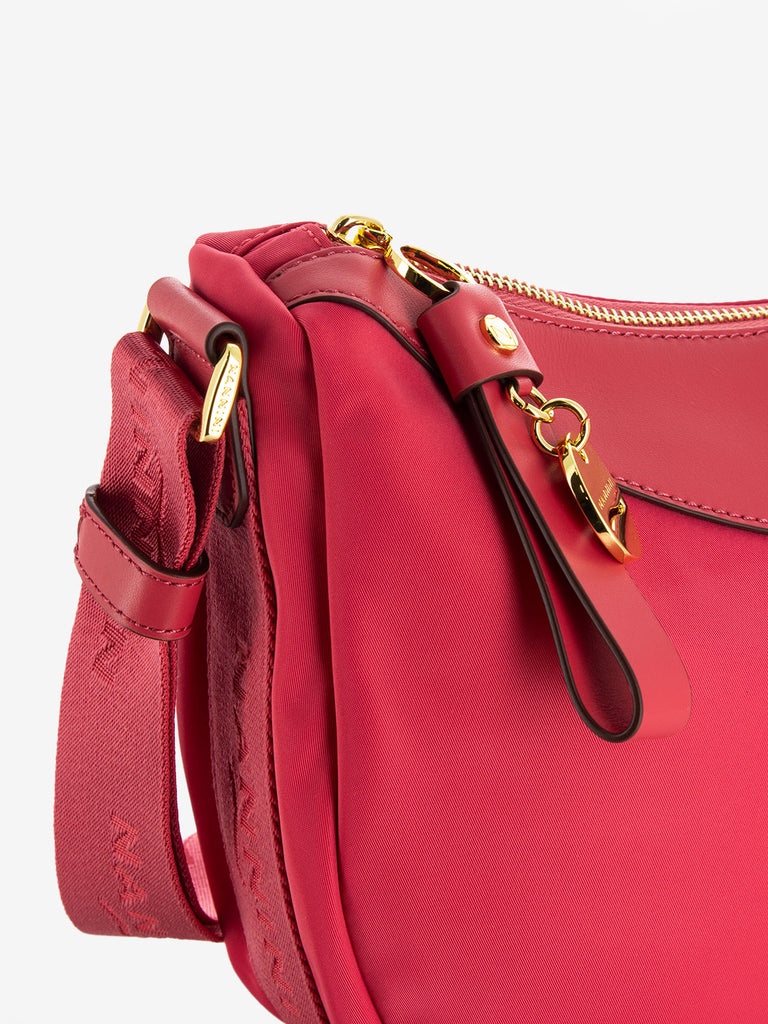 NANNINI - Borsa a tracolla Liberty in nylon geranio