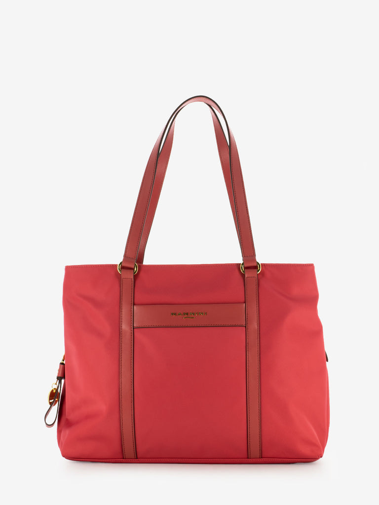NANNINI - Borsa Liberty grande in nylon geranio