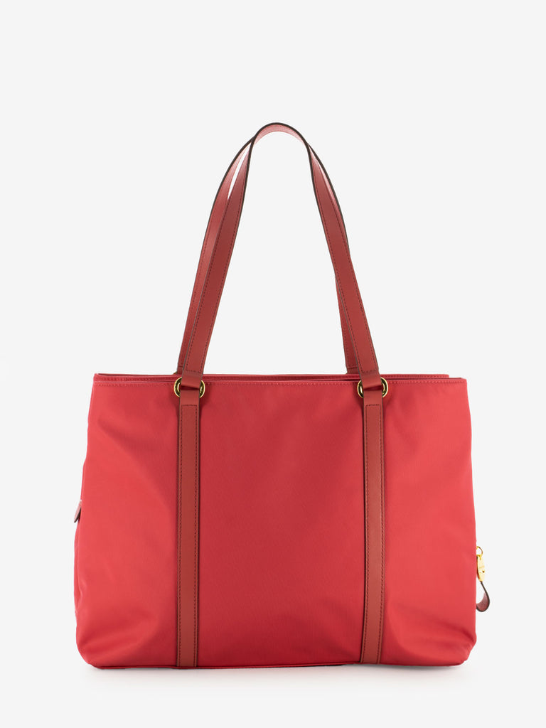 NANNINI - Borsa Liberty grande in nylon geranio
