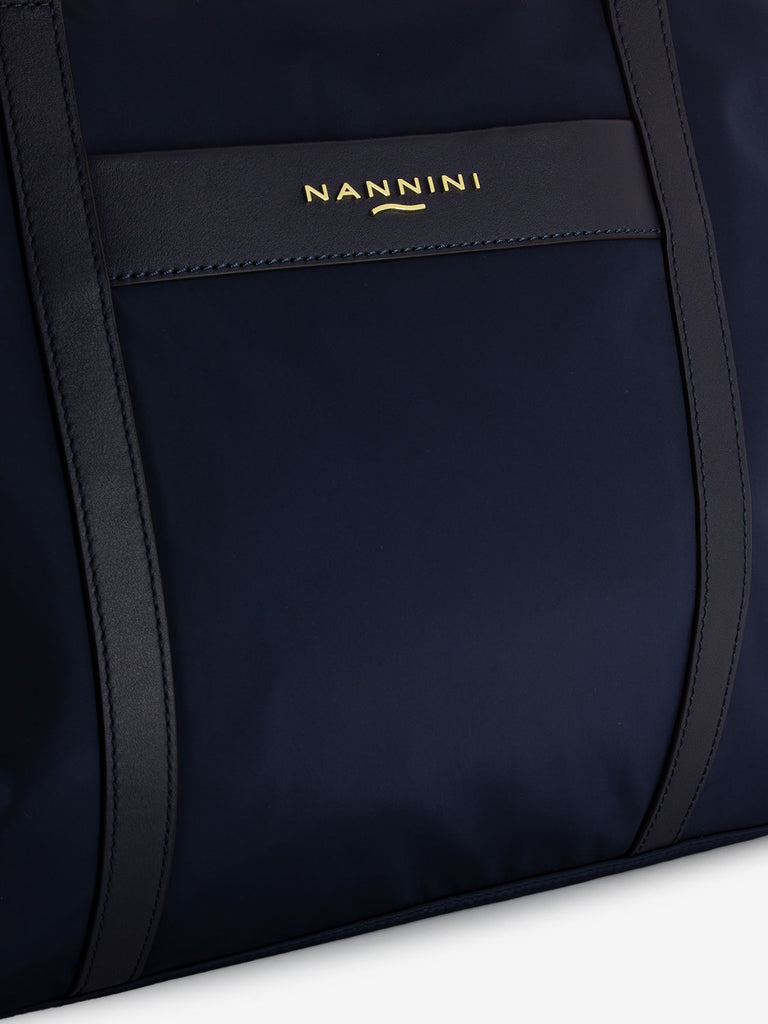 NANNINI - Borsa Liberty grande in nylon navy