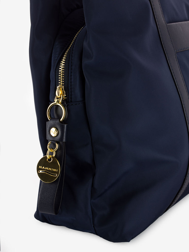 NANNINI - Borsa Liberty grande in nylon navy