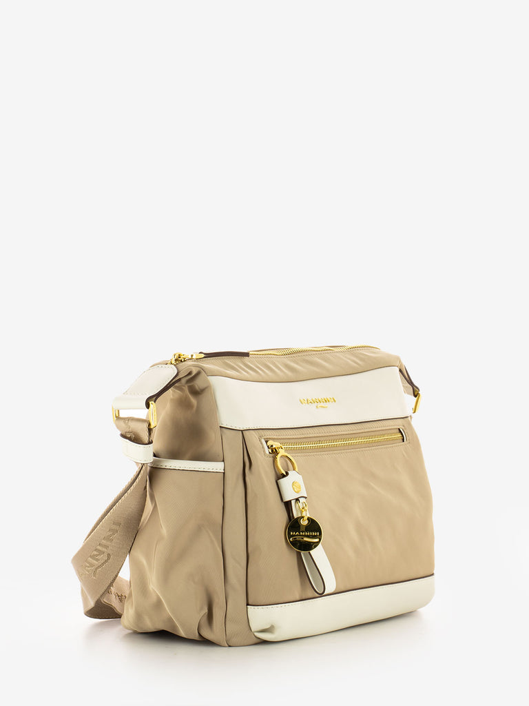 NANNINI - Borsa Liberty nylon beige / offwhite
