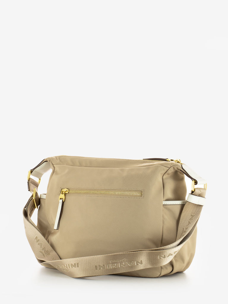 NANNINI - Borsa Liberty nylon beige / offwhite