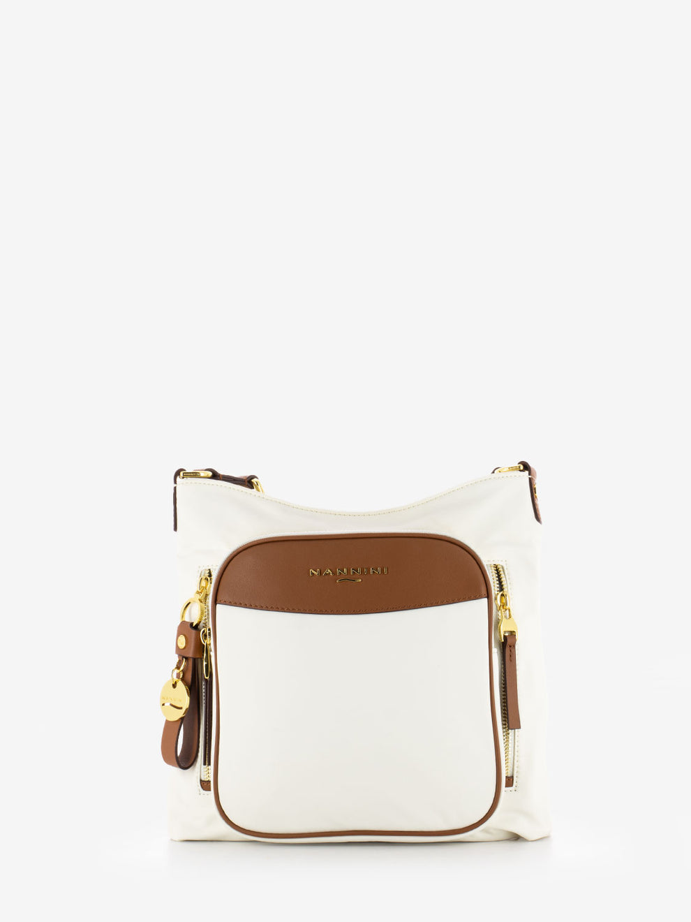 Borsa tracolla Liberty offwhite / cuoio