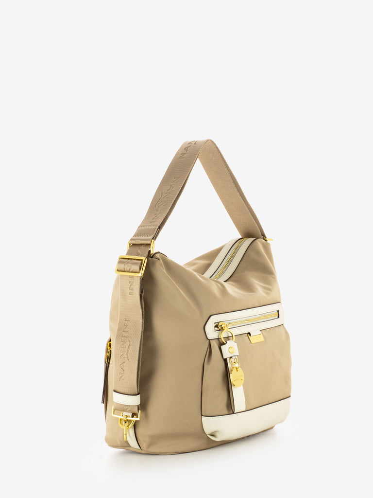 NANNINI - Borsa zaino Liberty beige / offwhite