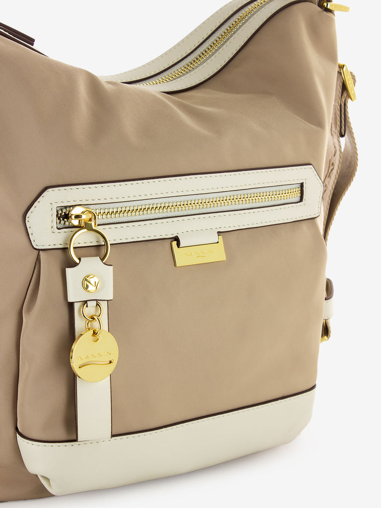 NANNINI - Borsa zaino Liberty beige / offwhite