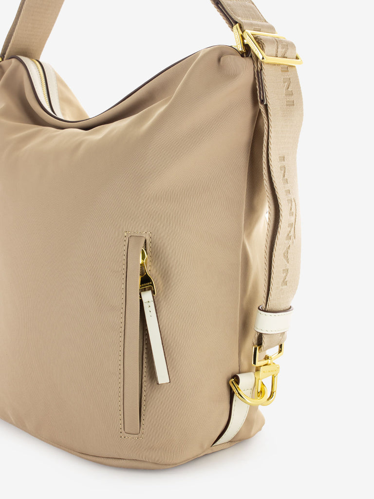 NANNINI - Borsa zaino Liberty beige / offwhite