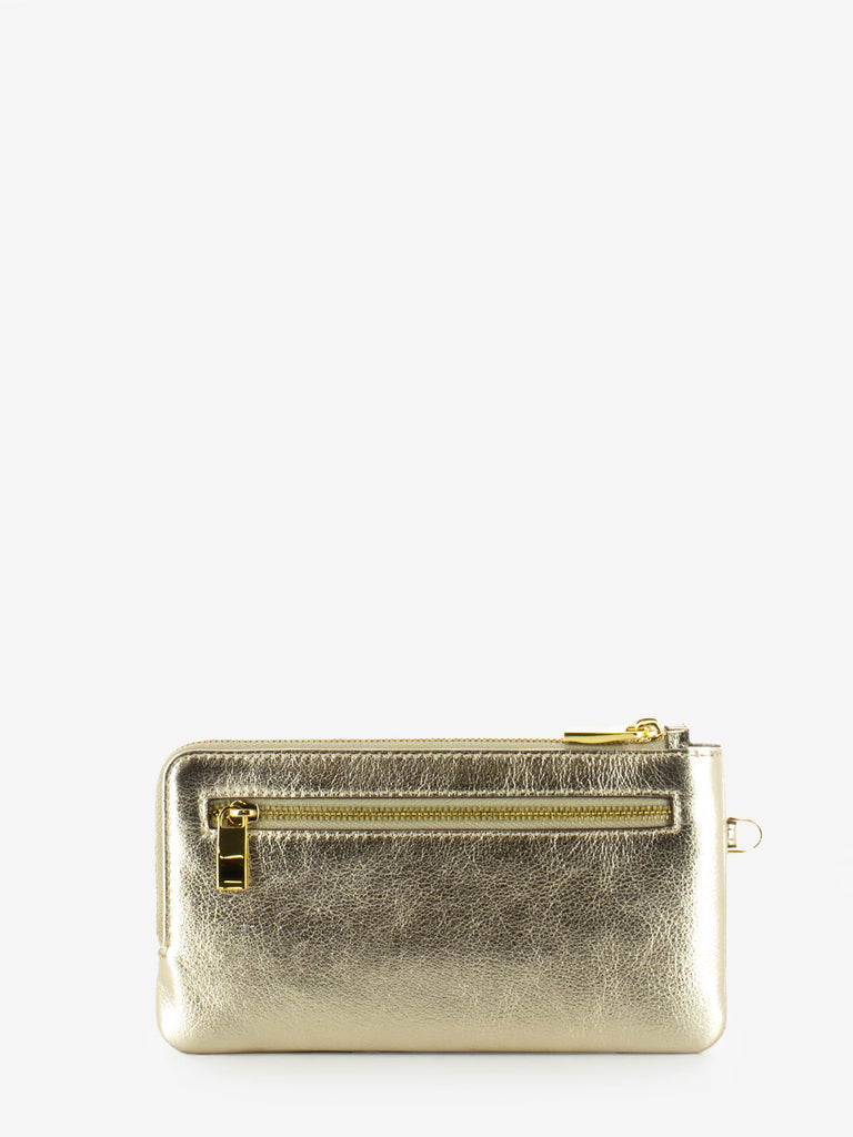 NANNINI - Portafoglio Wallis in pelle oro