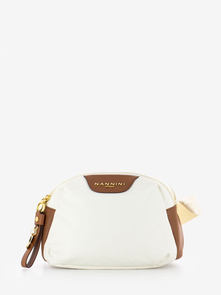 NANNINI - Tracolla Liberty offwhite / cuoio