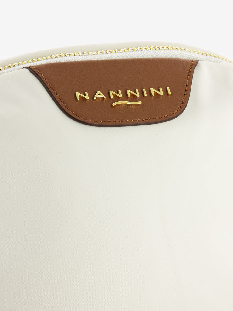 NANNINI - Tracolla Liberty offwhite / cuoio