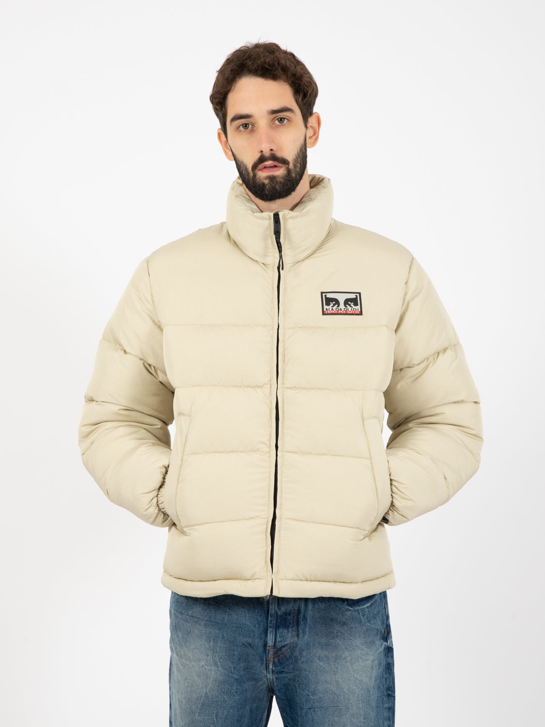 Piumino Don't just watch it burn puffer cream