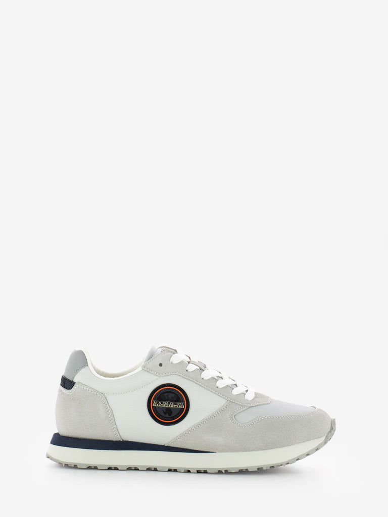 NAPAPIJRI - Sneakers in suede e nylon bright white