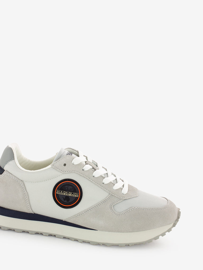 NAPAPIJRI - Sneakers in suede e nylon bright white