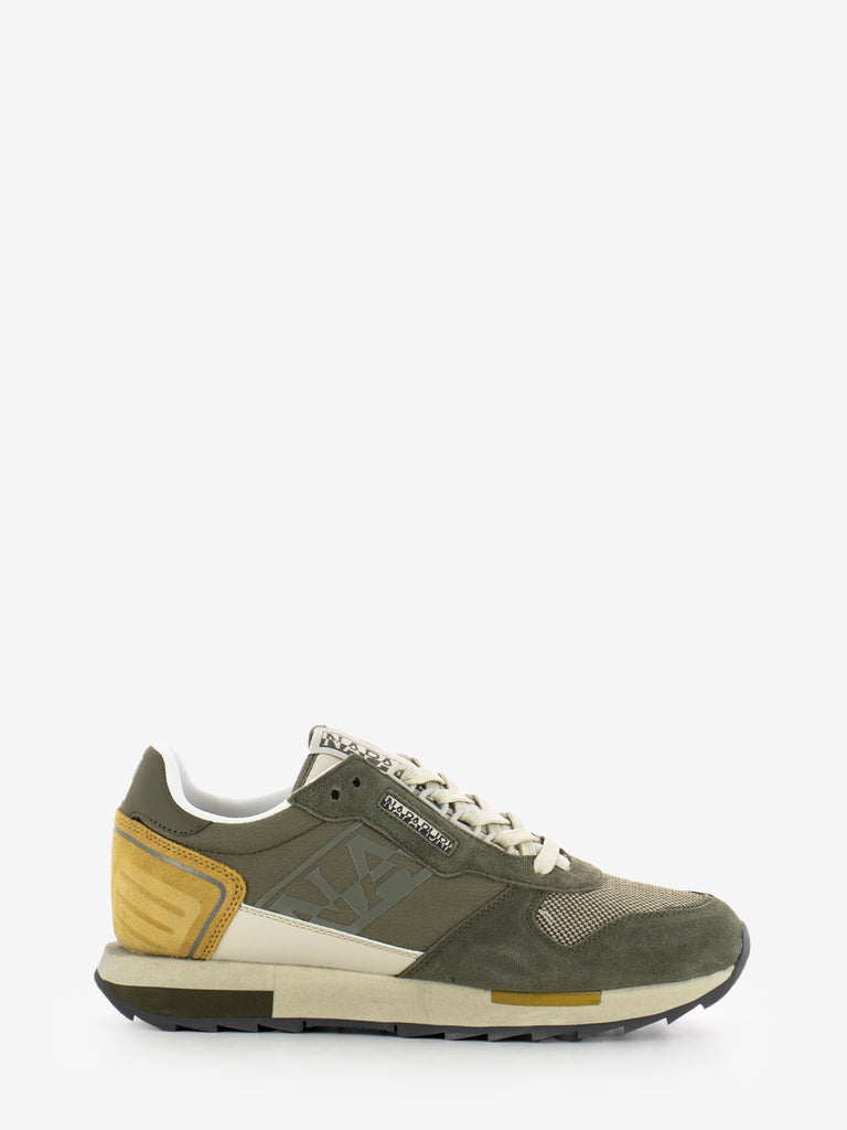 NAPAPIJRI - Sneakers in suede e nylon dark olive