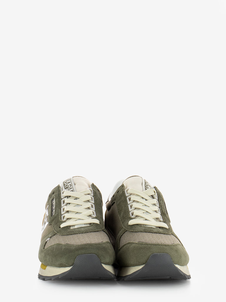 NAPAPIJRI - Sneakers in suede e nylon dark olive