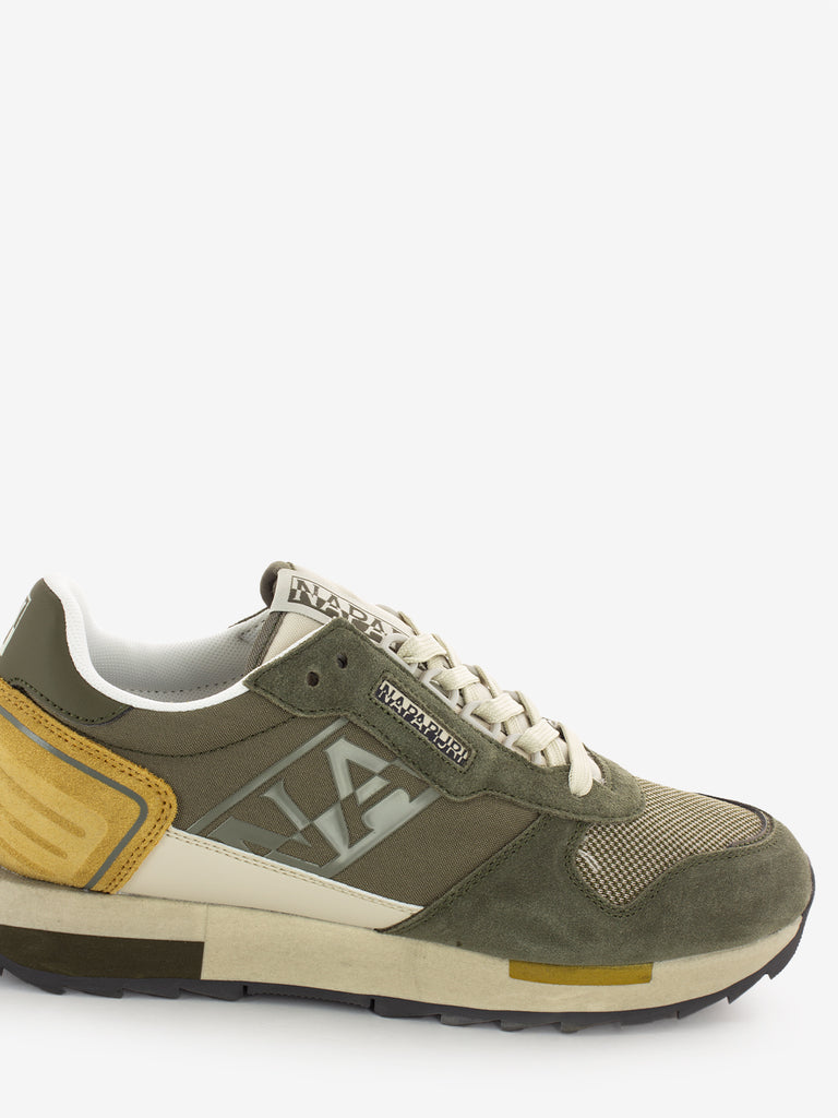NAPAPIJRI - Sneakers in suede e nylon dark olive