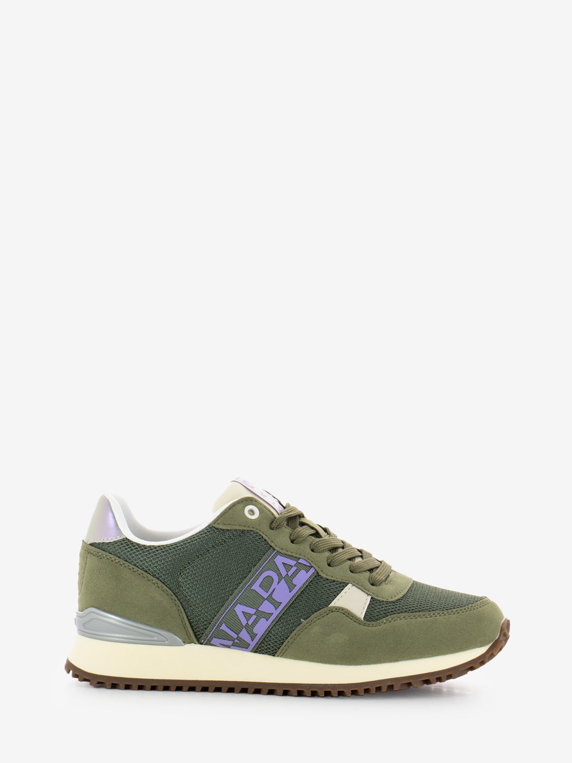 Sneakers W in mesh green lichen