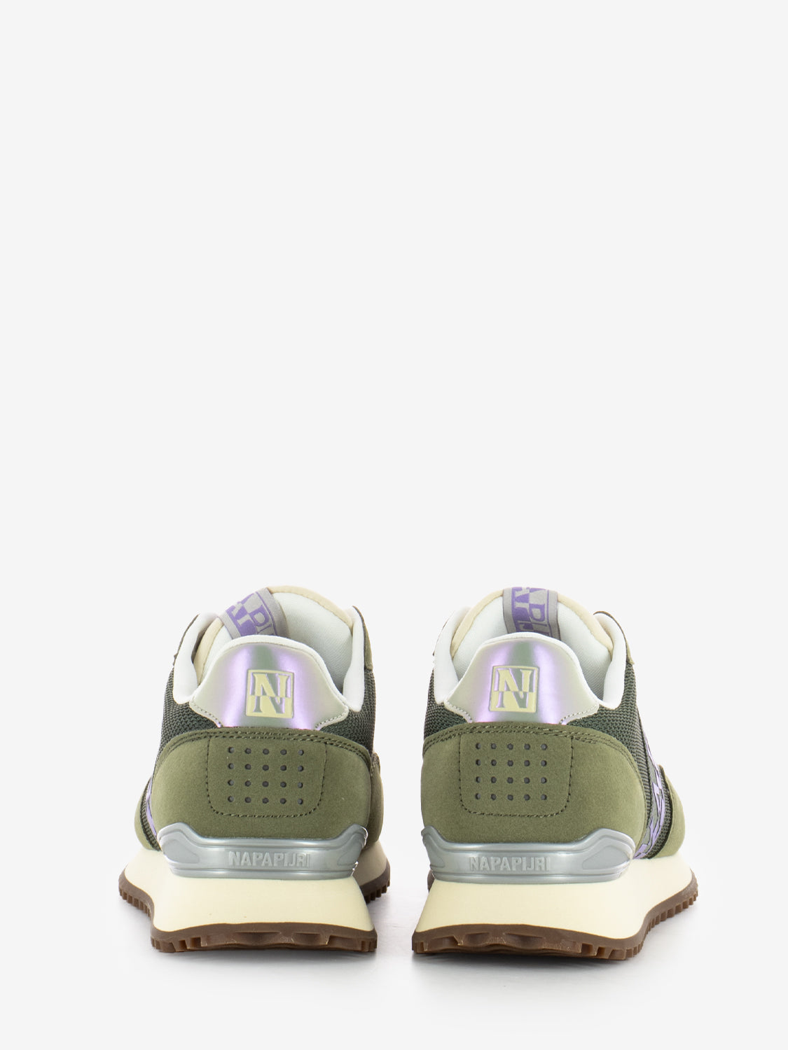 Sneakers W in mesh green lichen