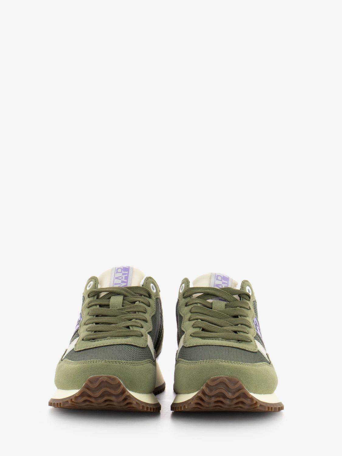 Sneakers W in mesh green lichen