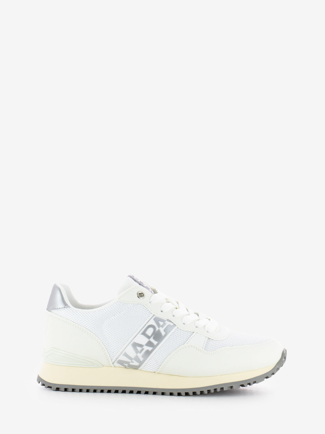 Sneakers W in mesh white / silver