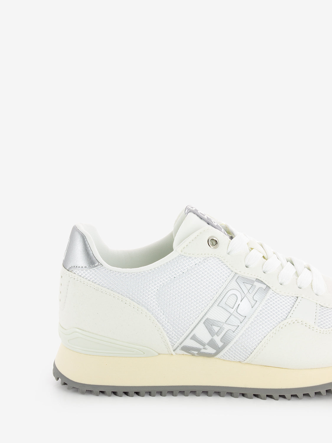 Sneakers W in mesh white / silver