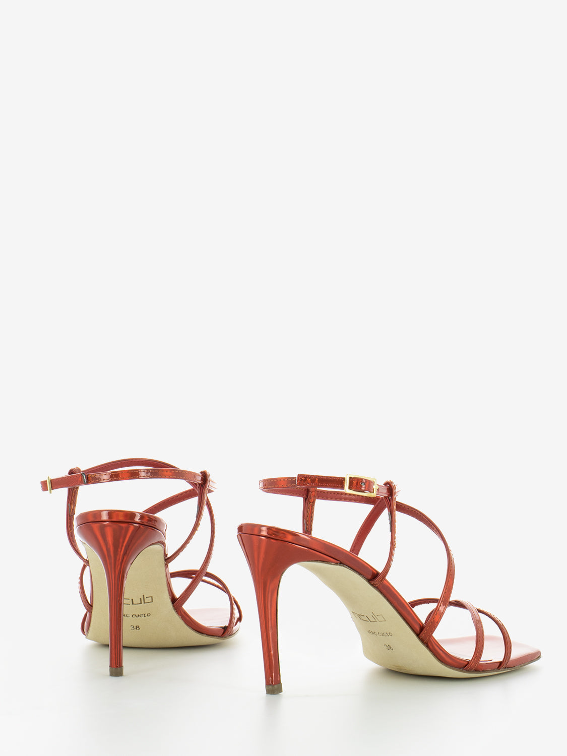 Mony 17 square toe red sandals