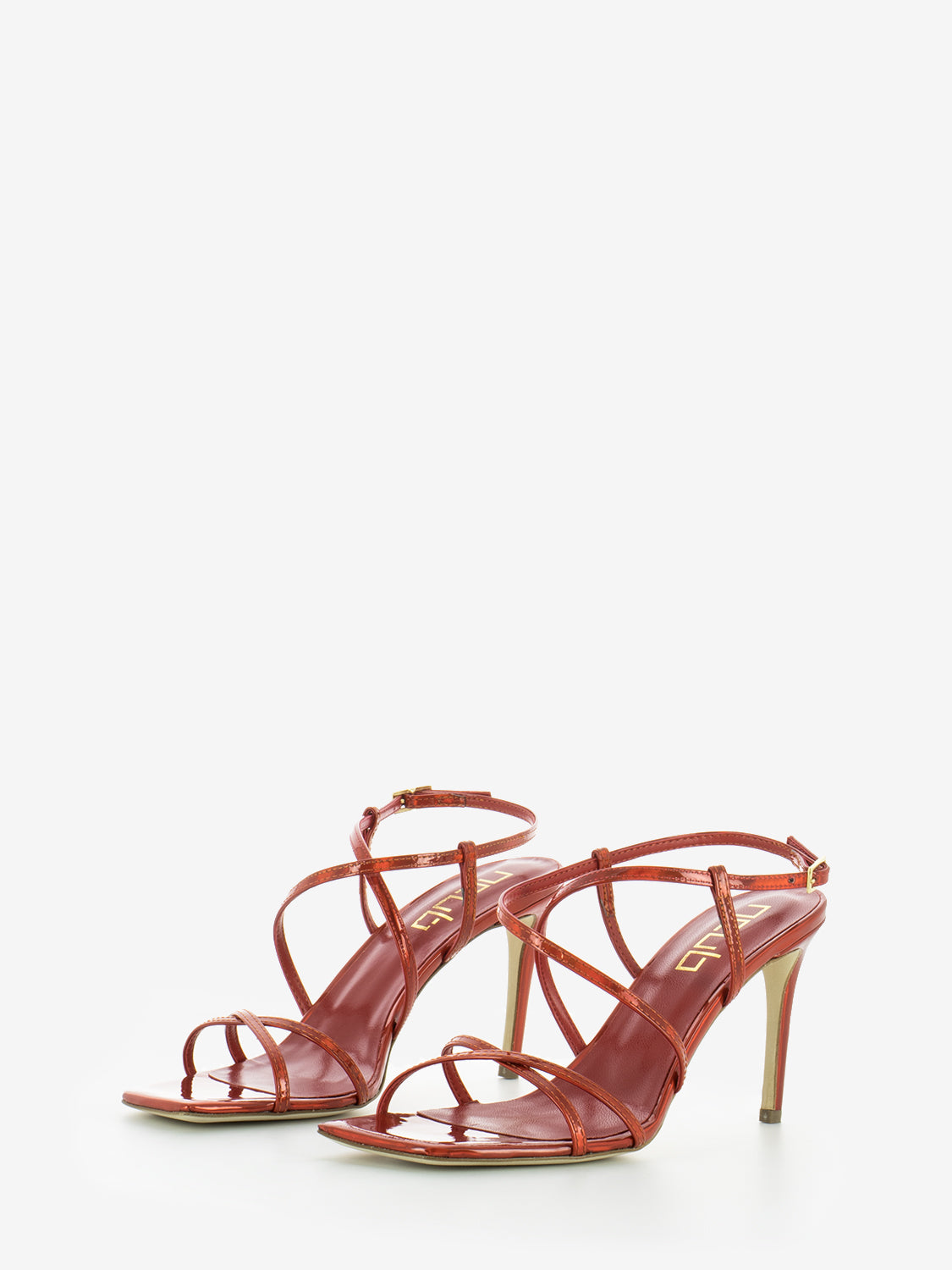 Mony 17 square toe red sandals