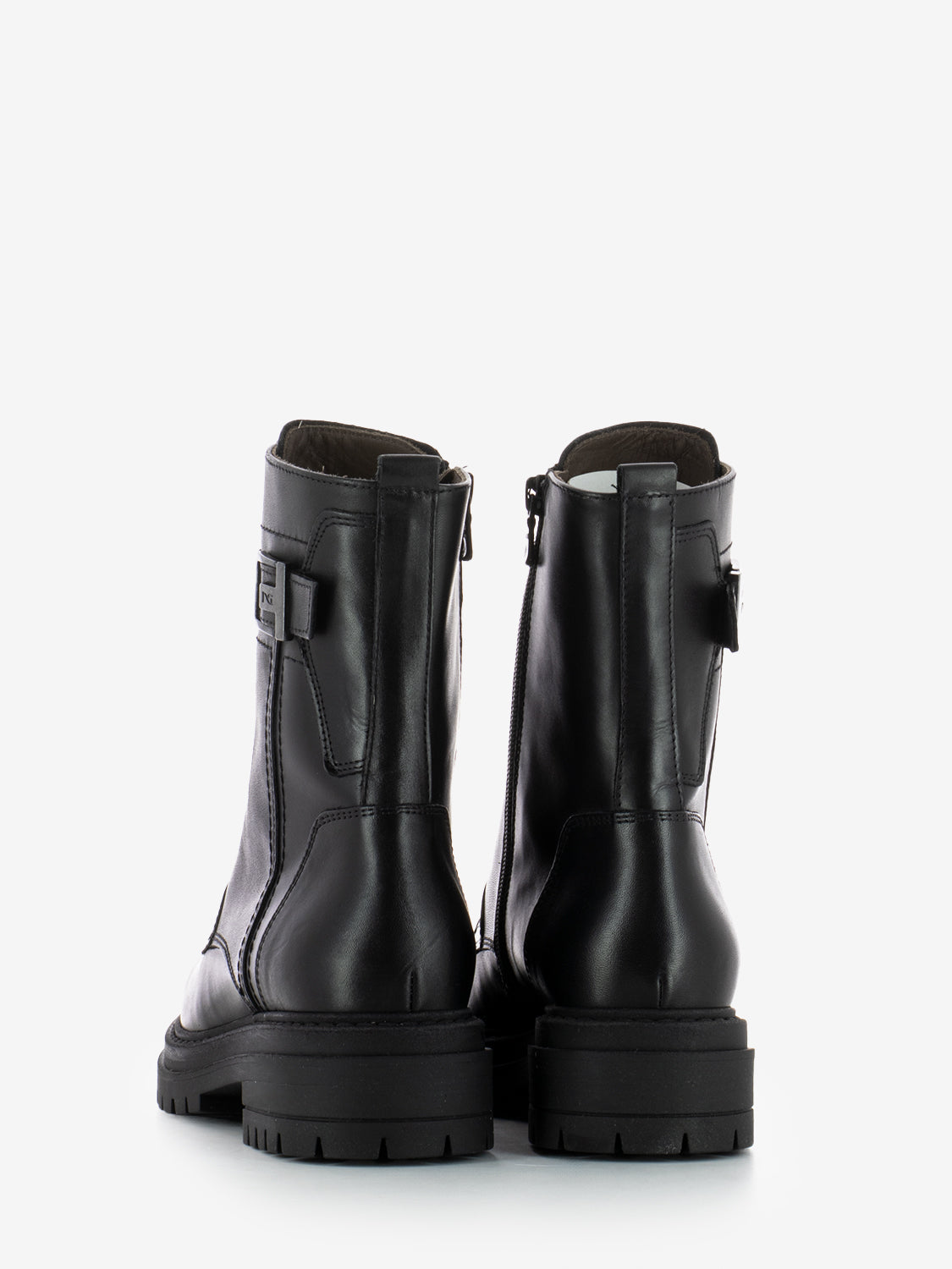 BLACK LEATHER GLOVE AMPHIBIAN I514833D_100