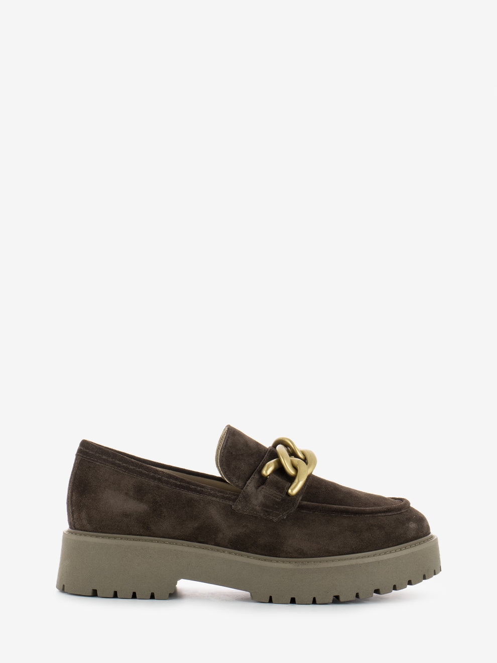 Mocassini Velour Volterra castagno