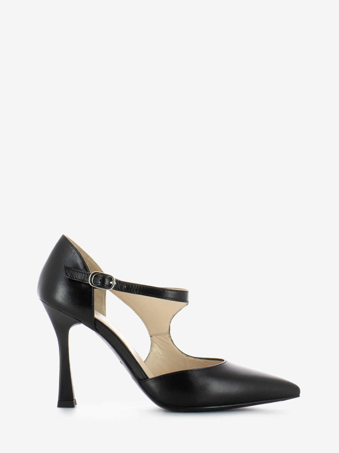 Scarpa tacco nappa Pandora nero
