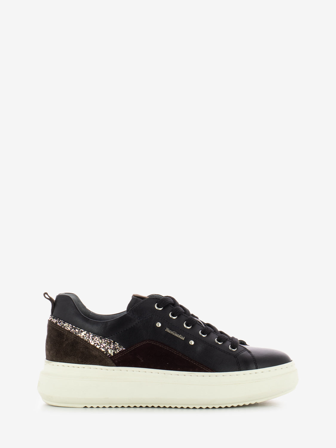 Sneakers Guanto Velour nero / bordeaux / marrone