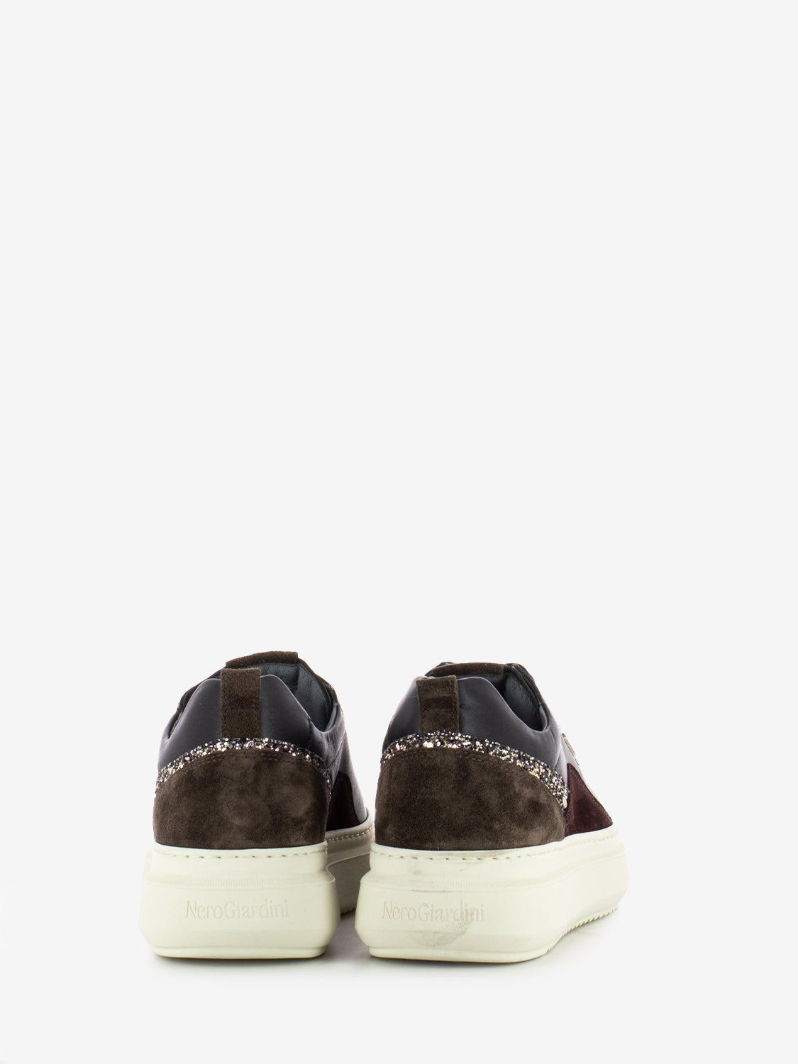 Sneakers Guanto Velour nero / bordeaux / marrone