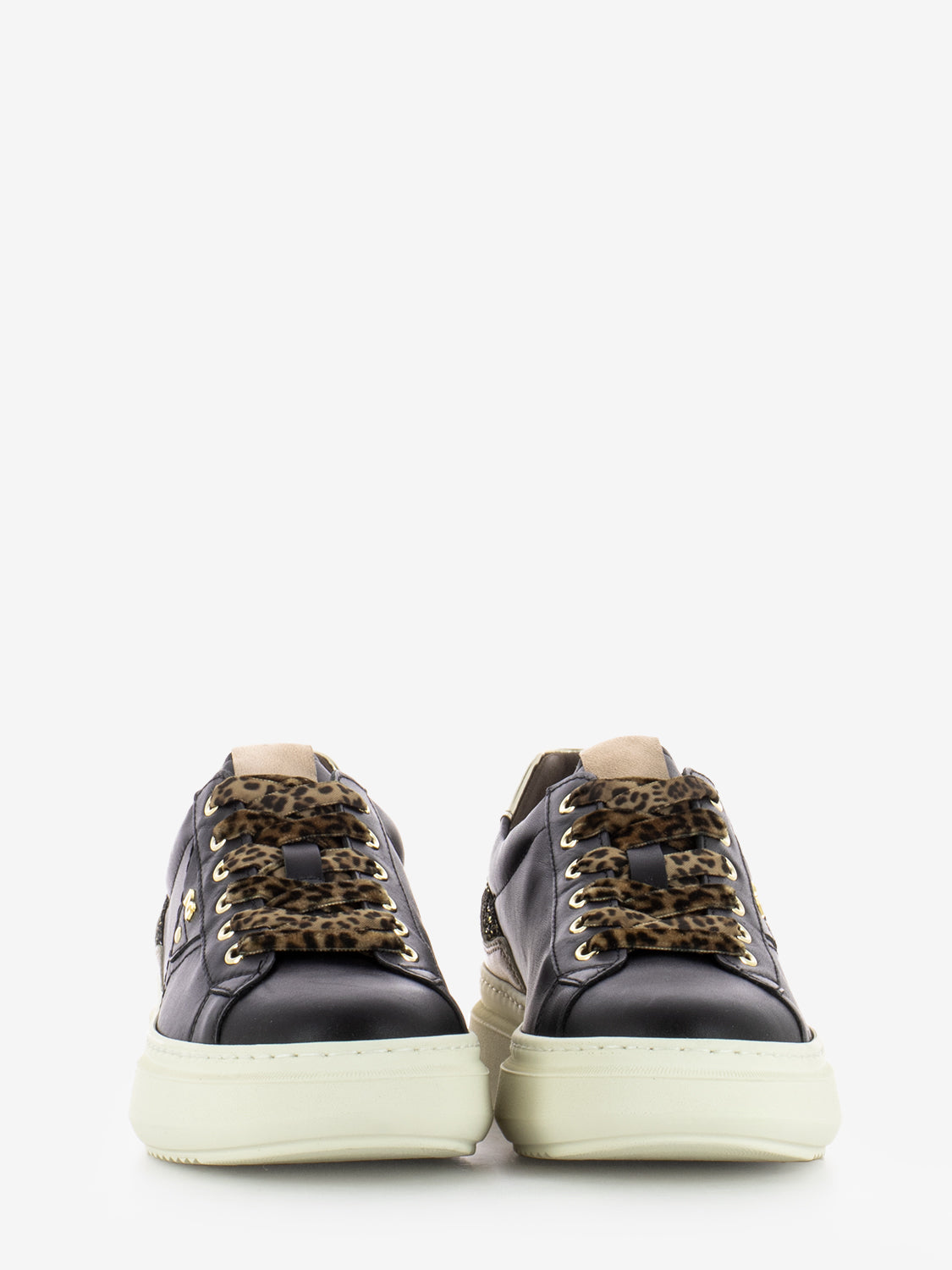 LUNAR BLACK GLOVE LEATHER SNEAKER I514160D_100