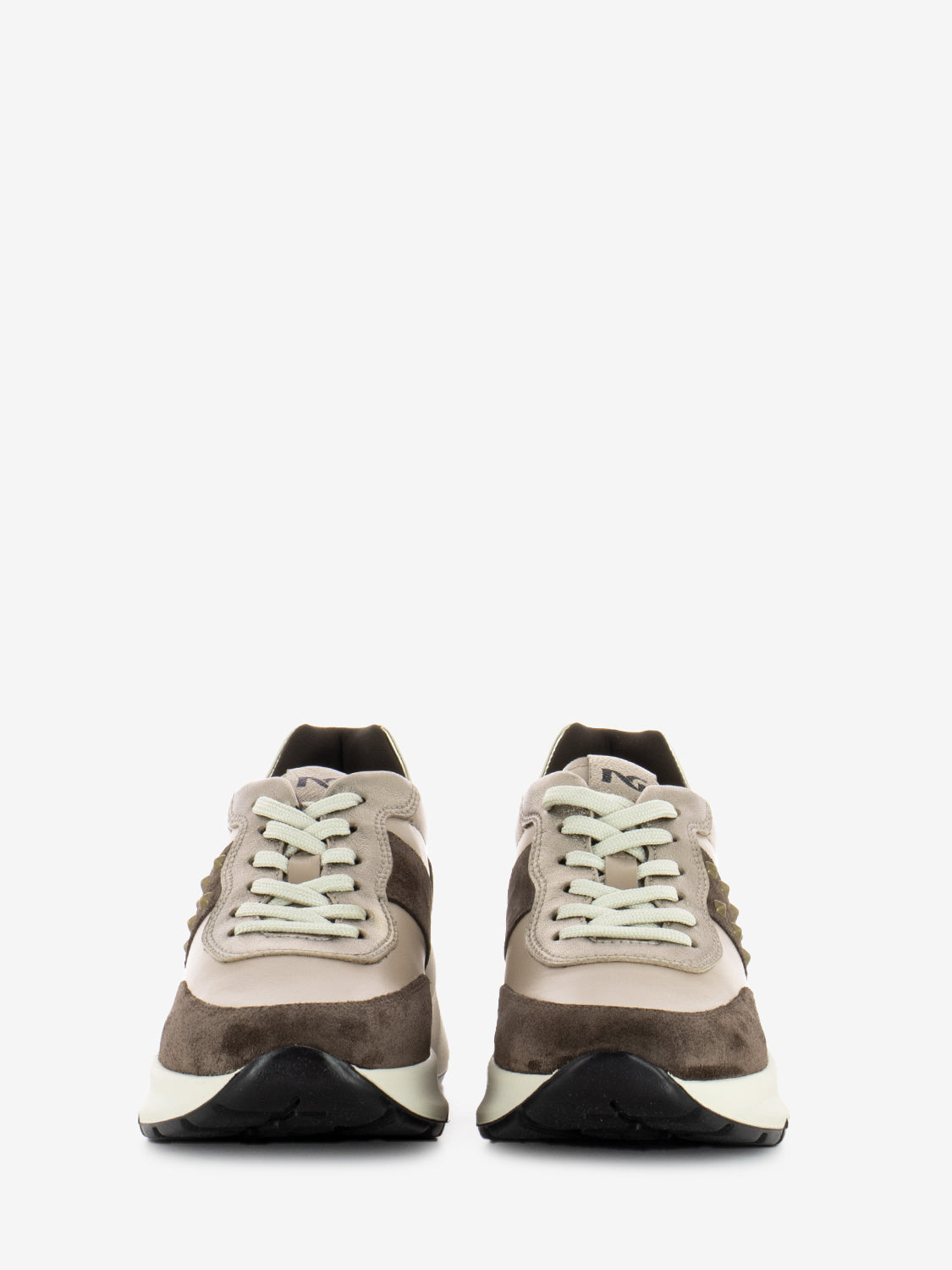 Sneakers Velour beige / marrone