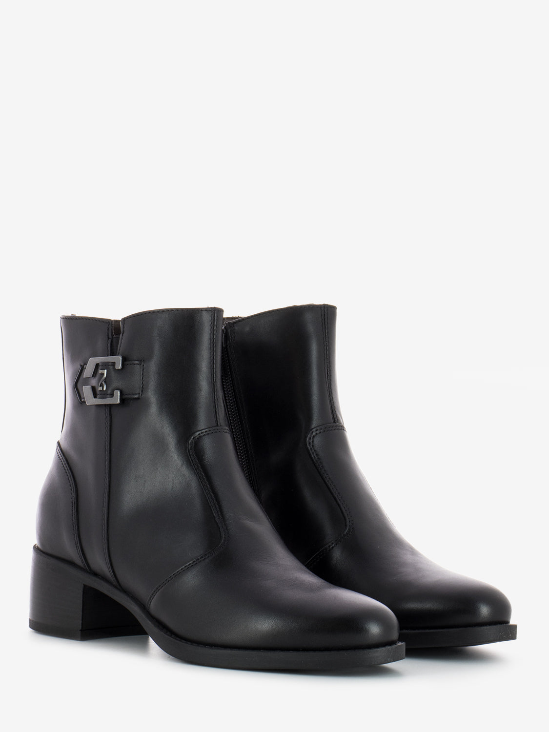 Brescia black glove ankle boots
