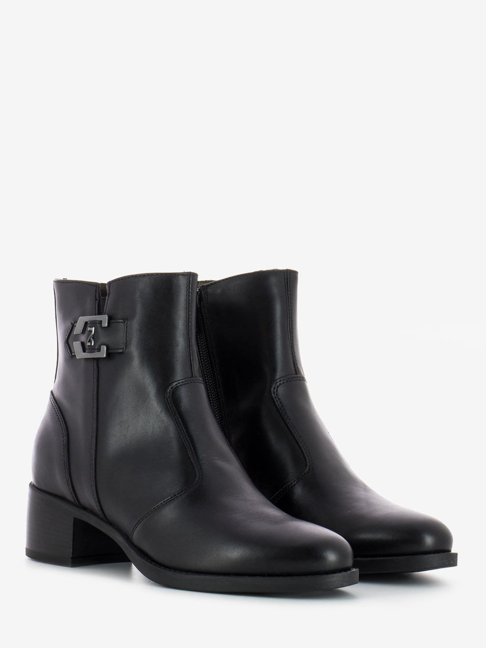 Brescia black glove ankle boots