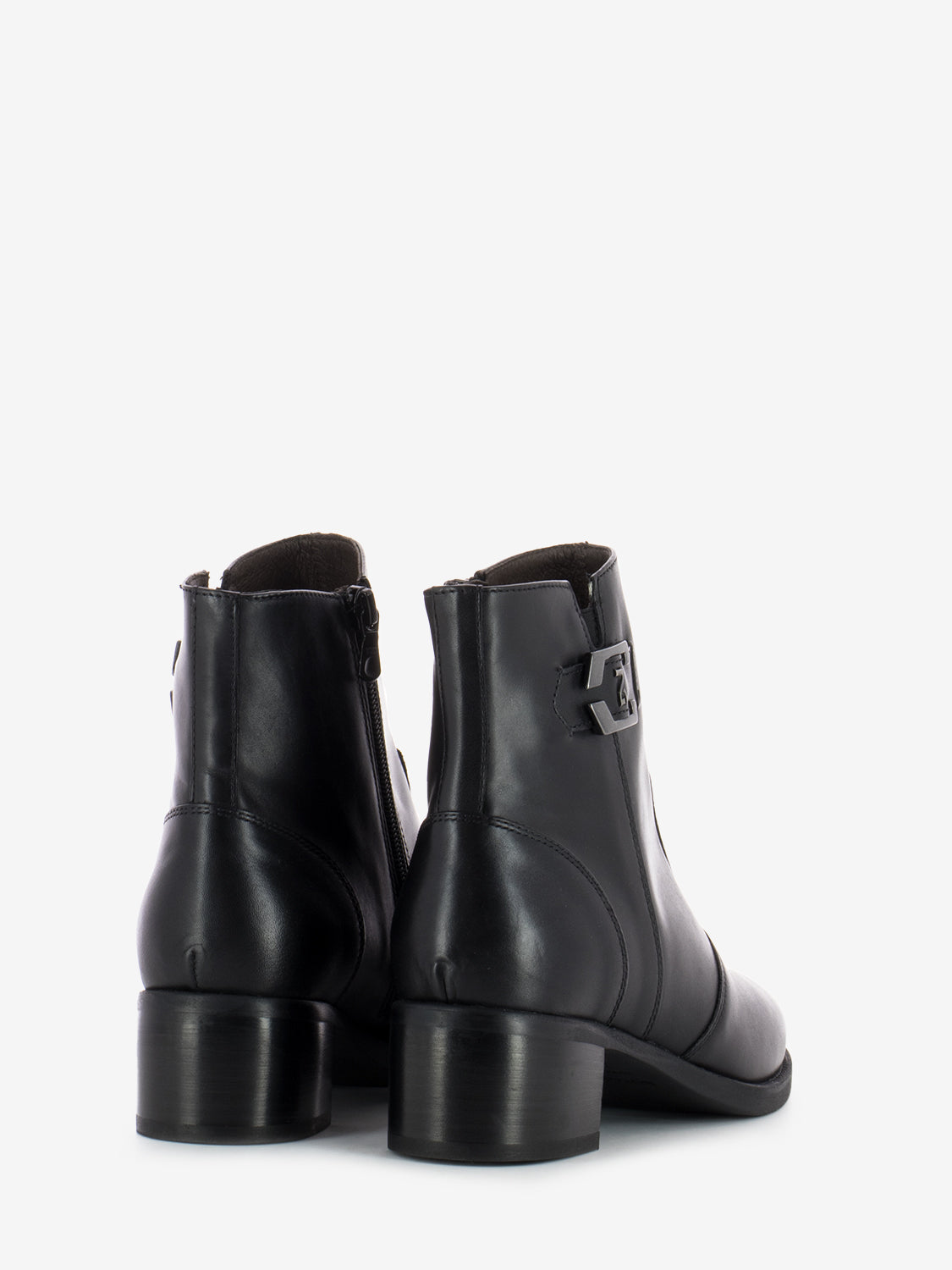Brescia black glove ankle boots