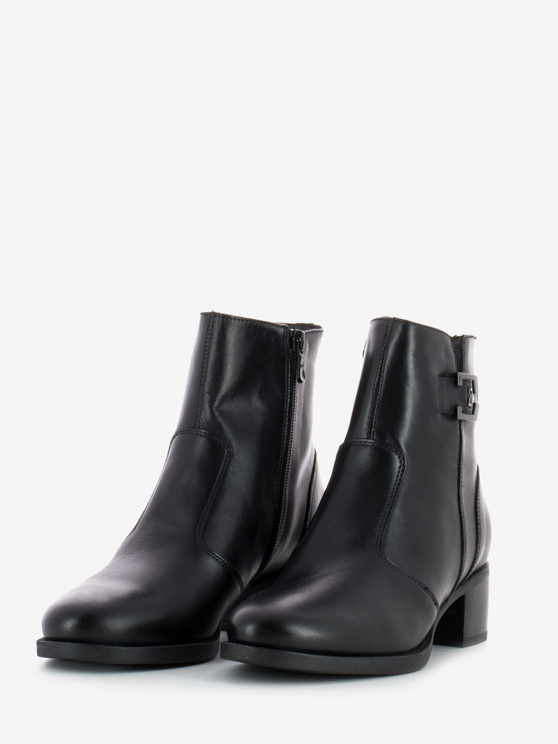Brescia black glove ankle boots