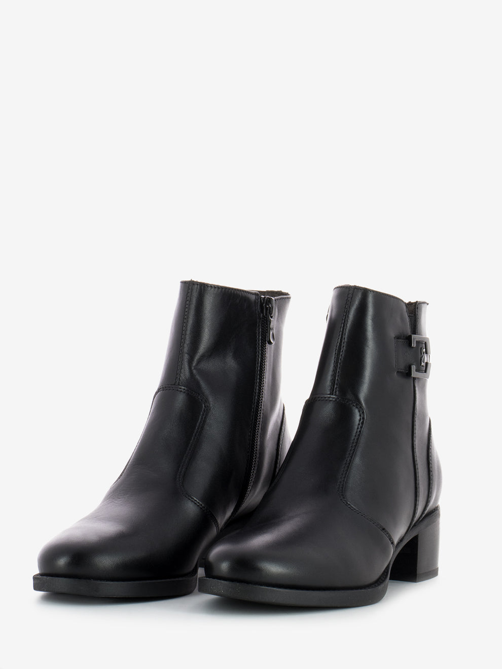Brescia black glove ankle boots