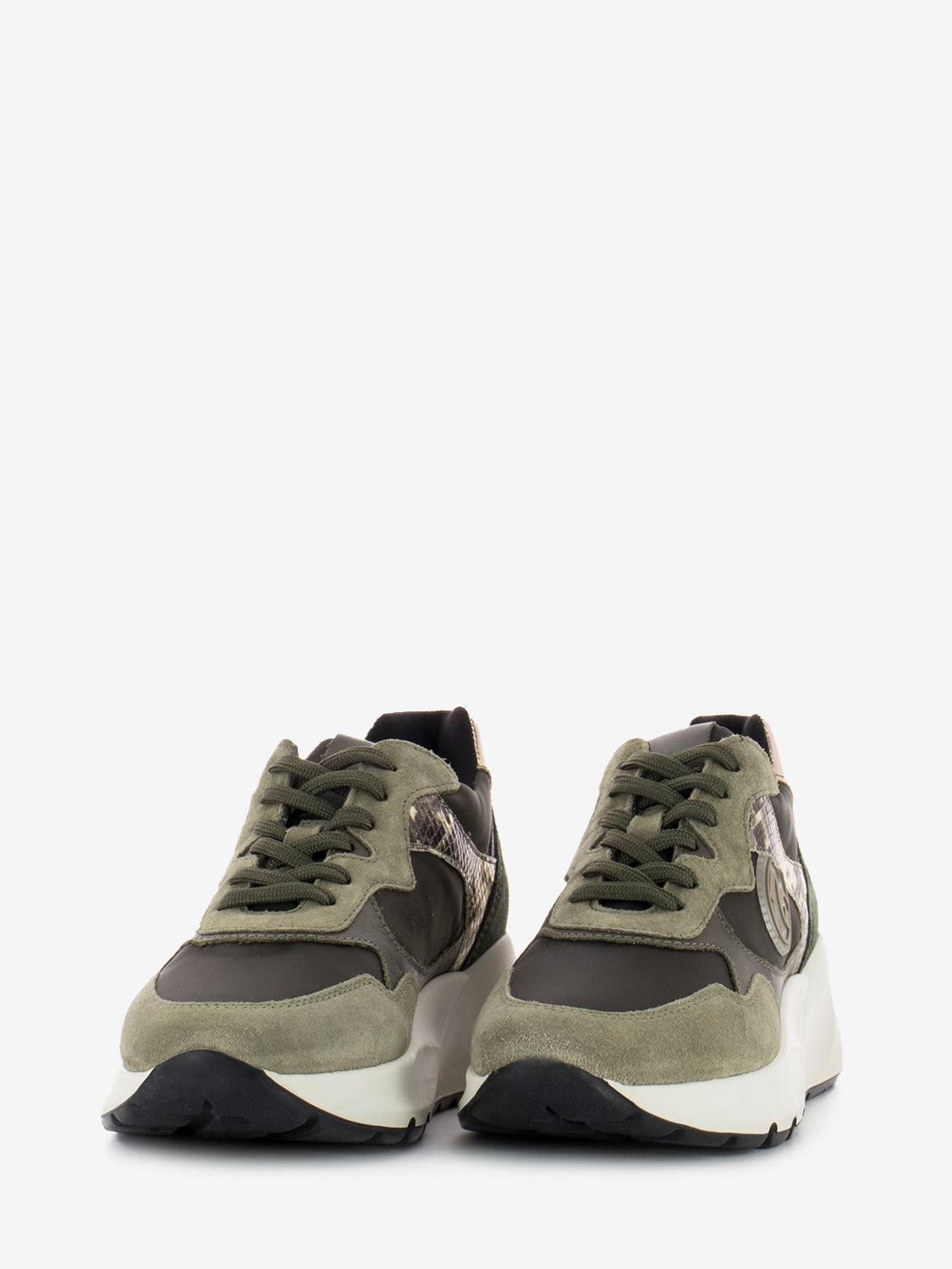 Velor stone new bomber / green sneakers