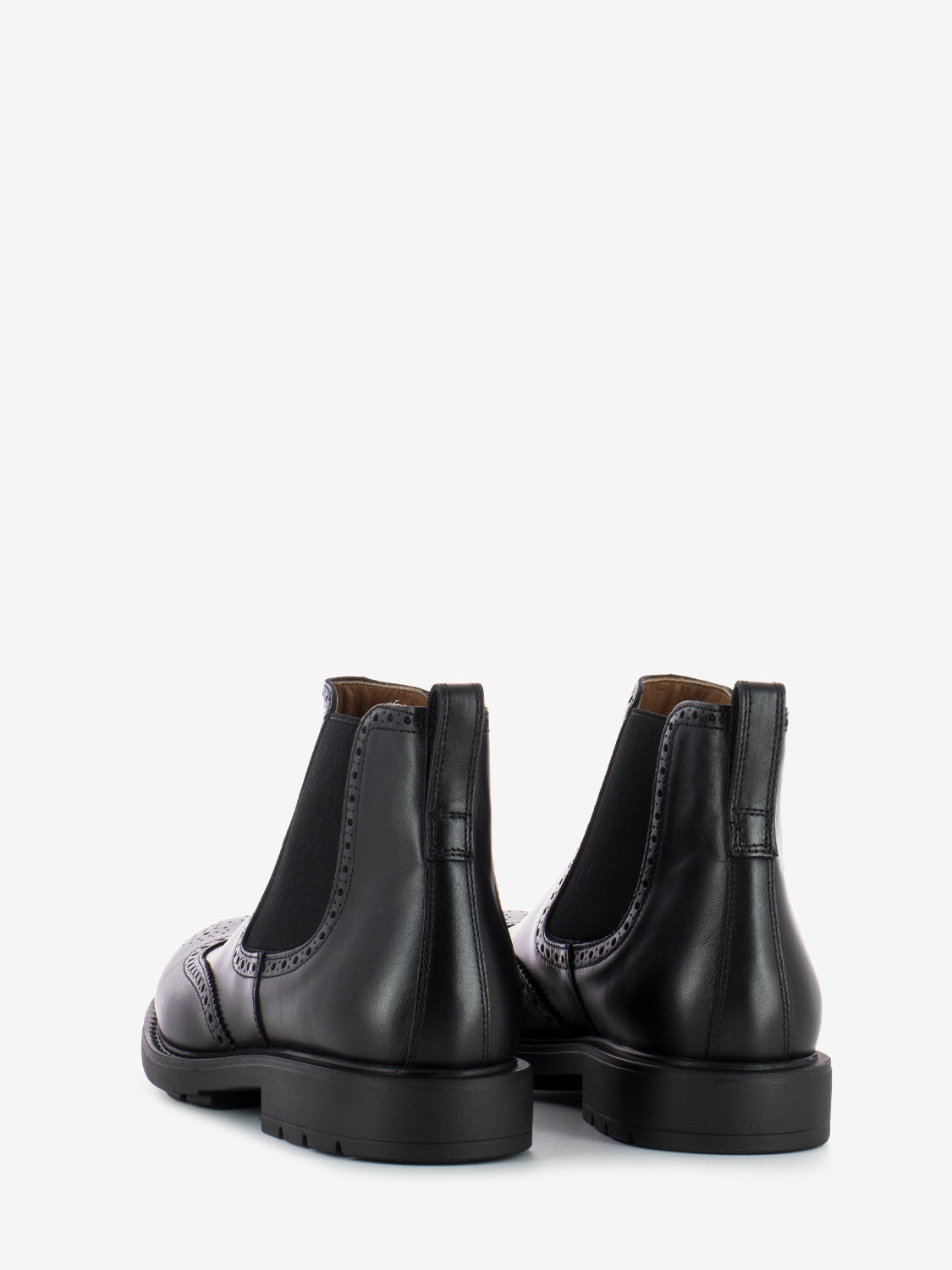 Tronchetto Ilcea con brogue nero