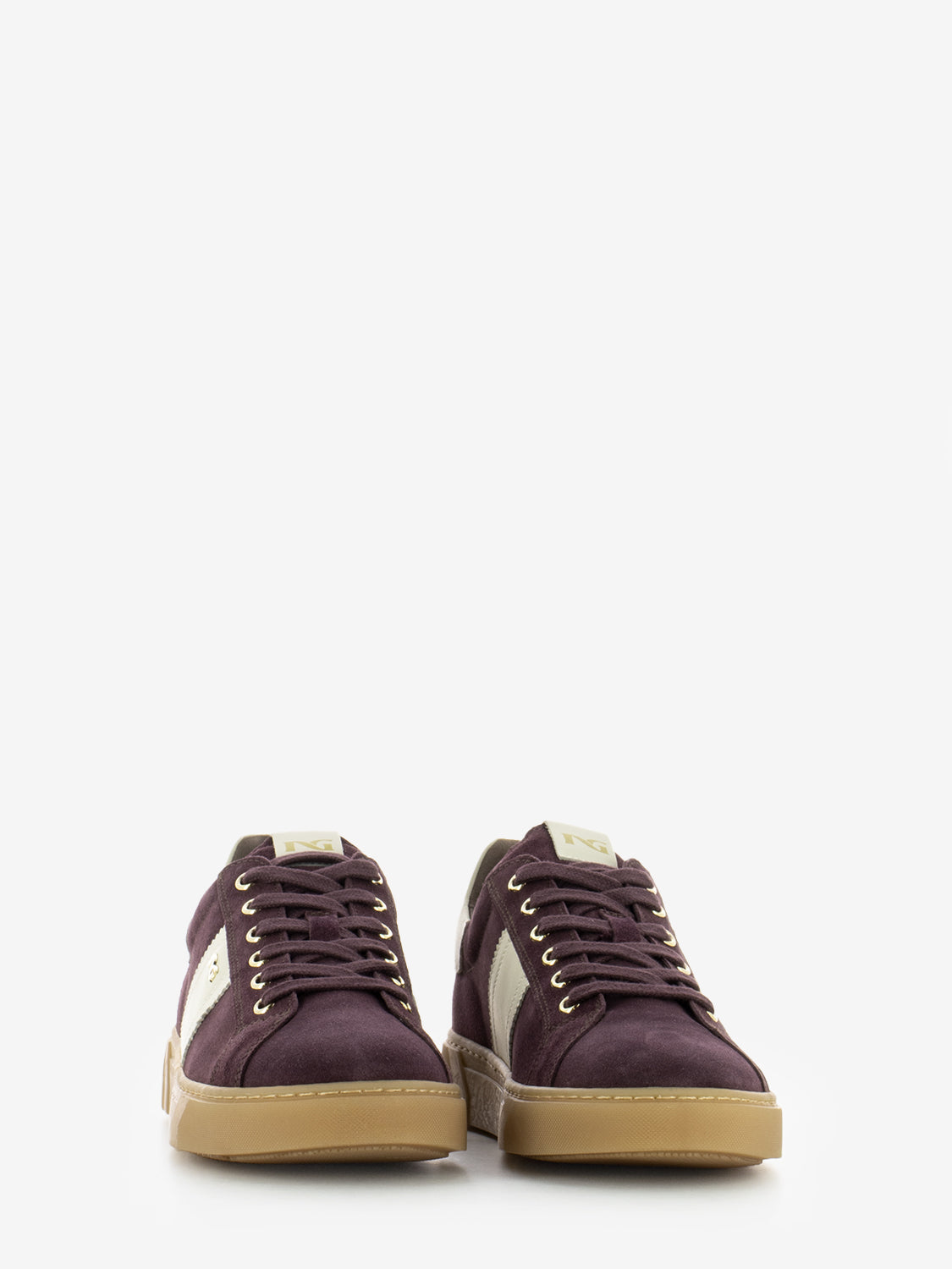 Sneakers velour bordeaux