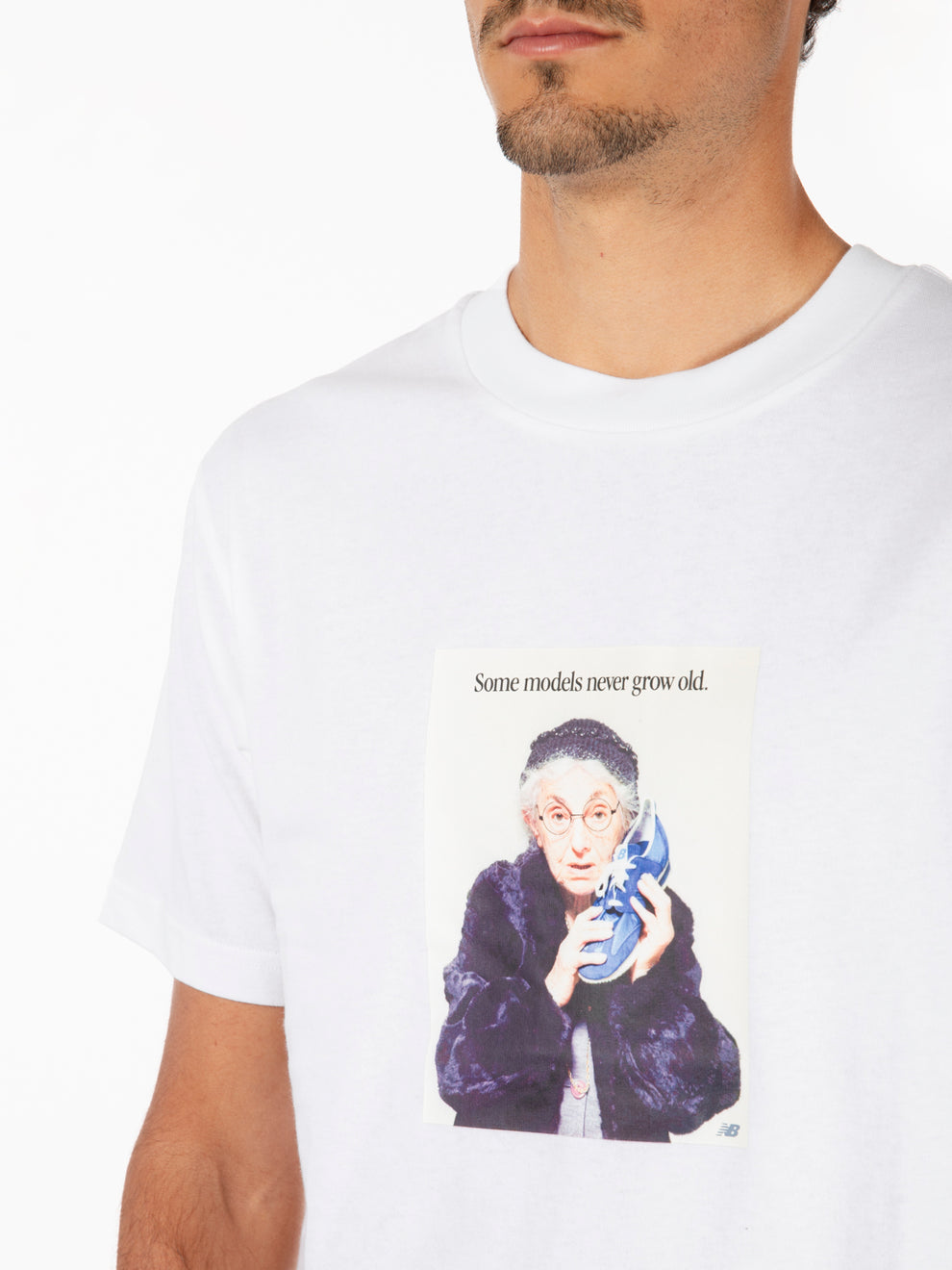 Athletics models never age tee white