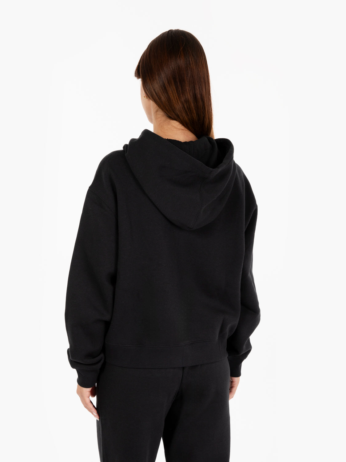 Felpa essential fleece con zip black