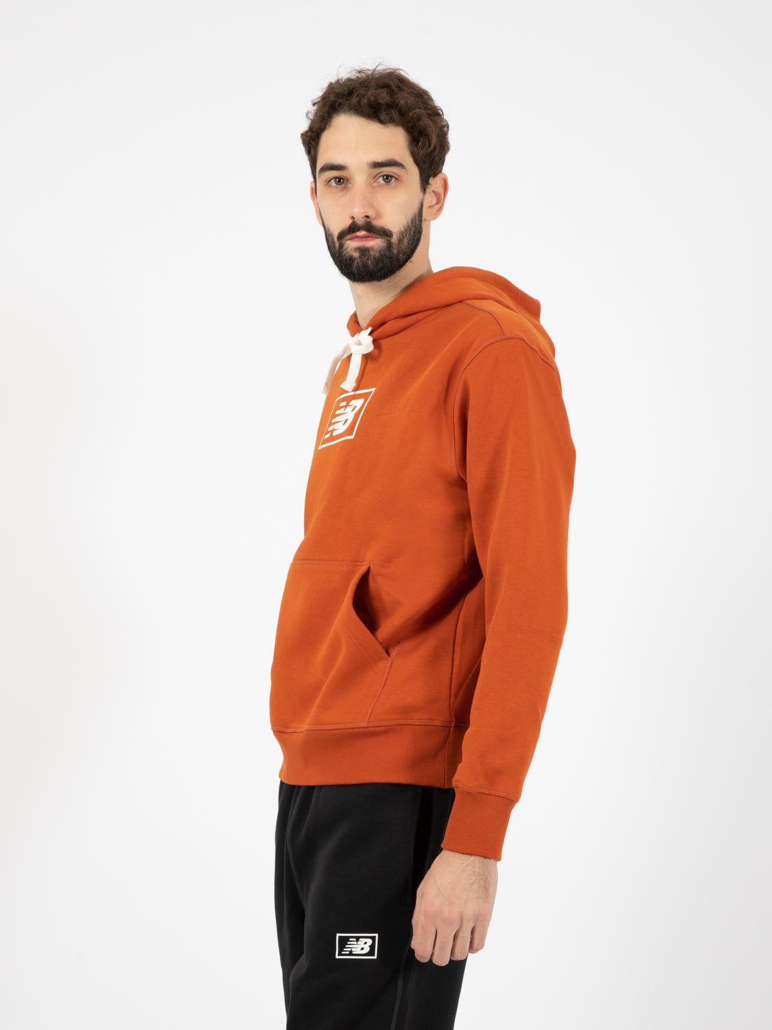 Felpa Essentials Brushed Back Hoodie Rust Oxide