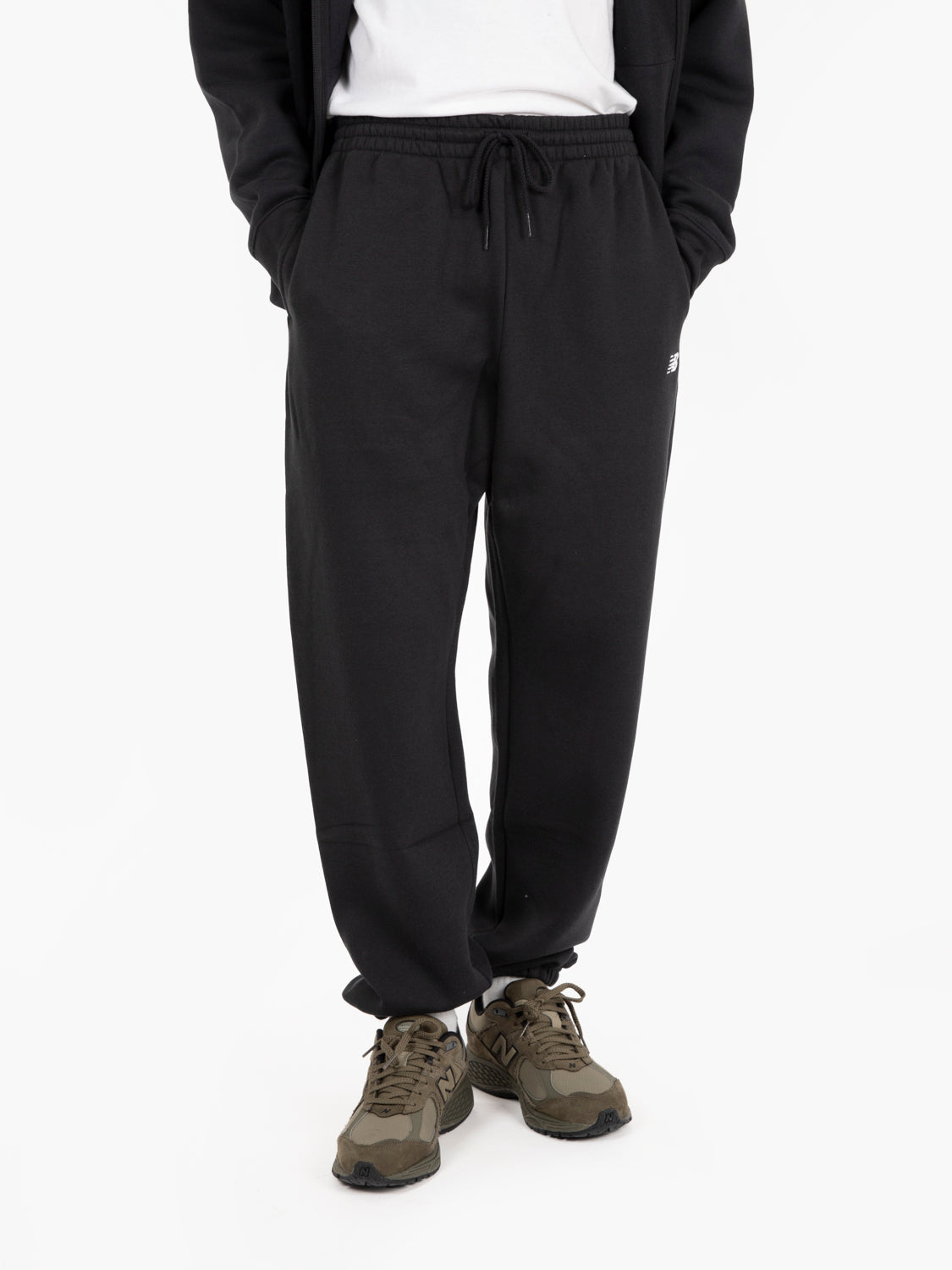 Essentials black sport jogger trousers