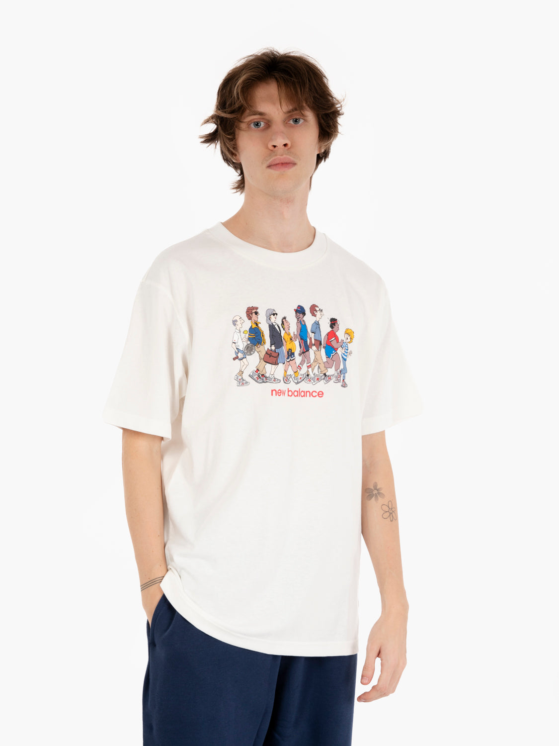 T-shirt athletics relaxed archive walk sea salt