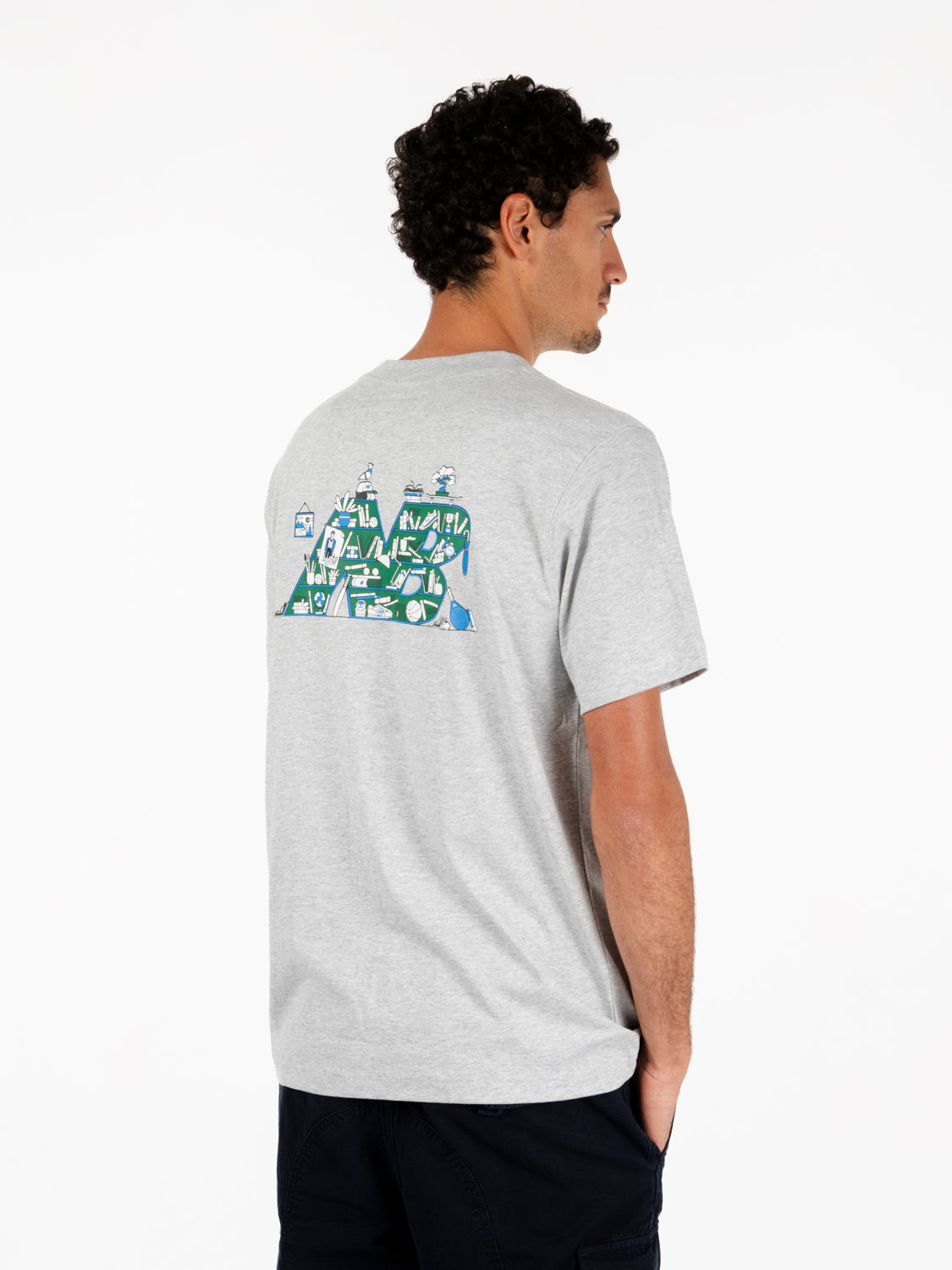 Bookshelf athletic gray t-shirt