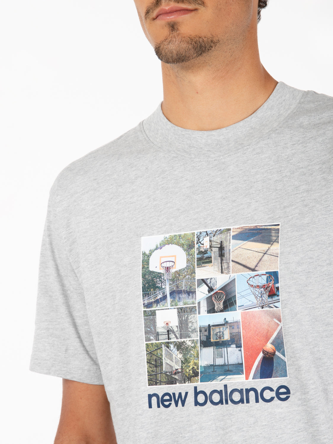Hoops graphic Athletic gray heather t-shirt