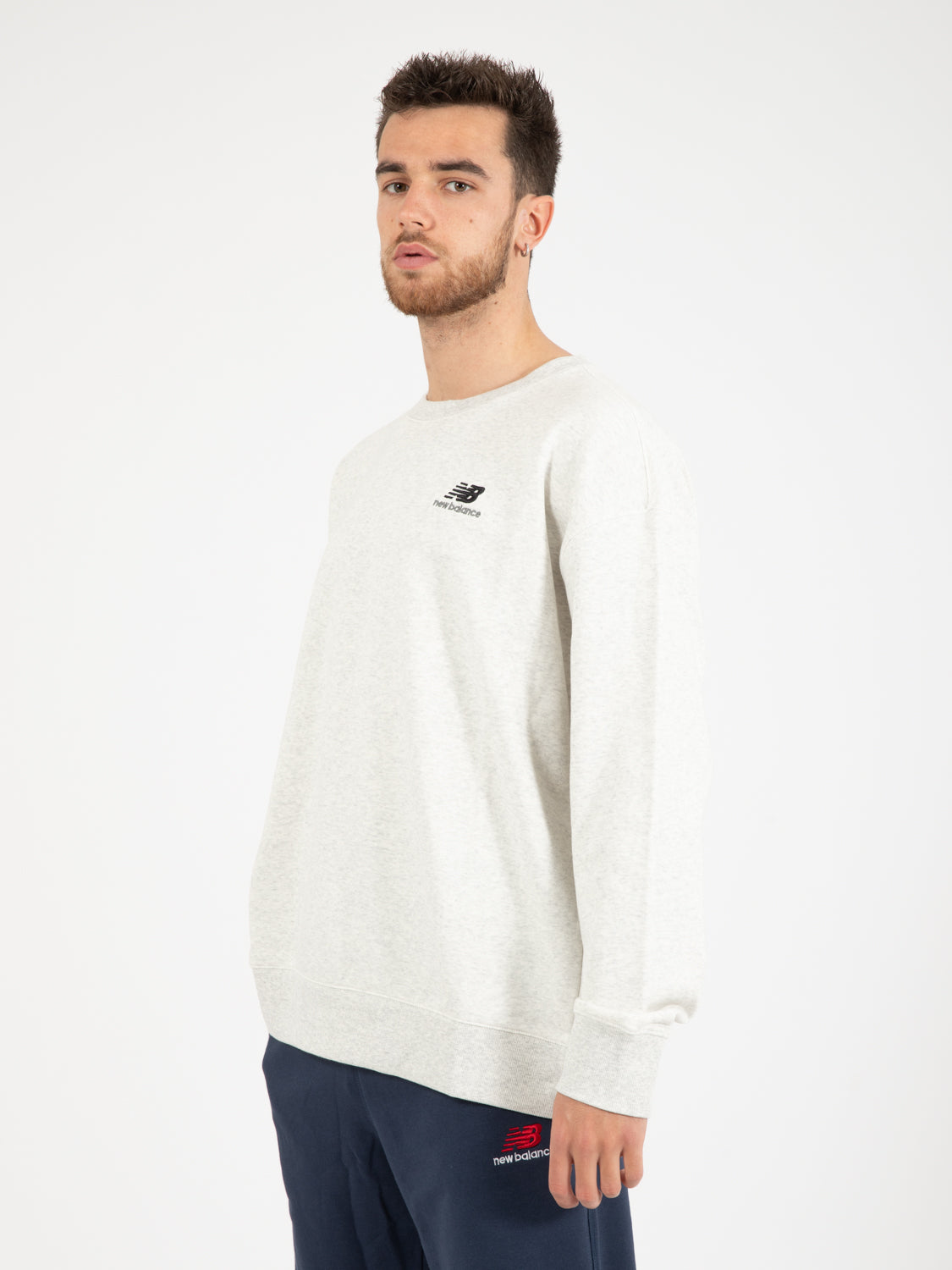 Uni-Ssential French Terry Crewneck Sweatshirt sea salt heather
